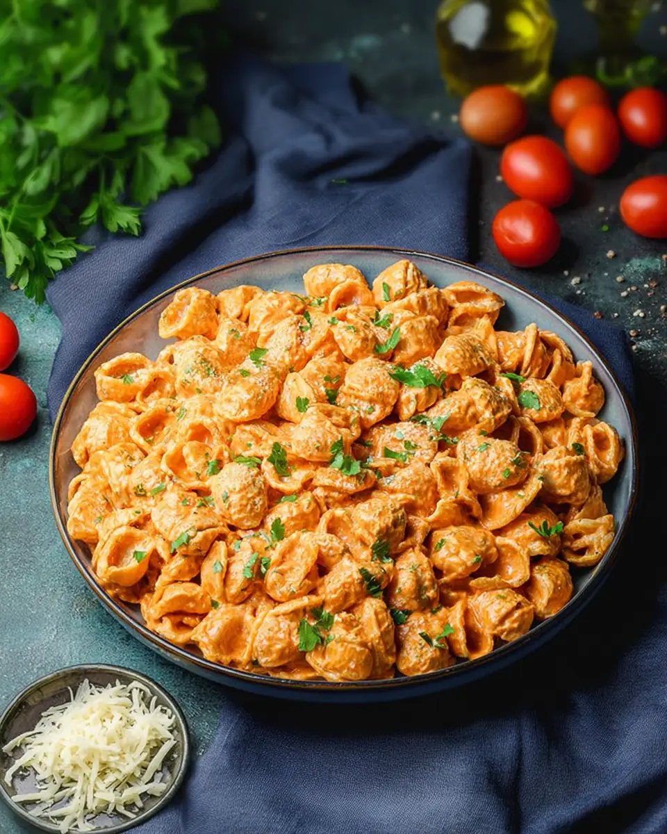 A delicious plate of High Protein Cottage Cheese Pasta Sauce
