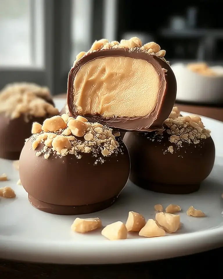 A delicious plate of High Protein Frozen Peanut Butter Greek Yogurt Bites