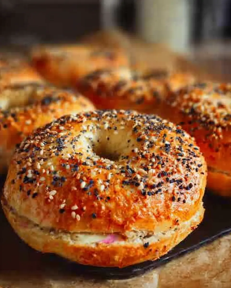 A delicious plate of High Protein Greek Yogurt Bagels