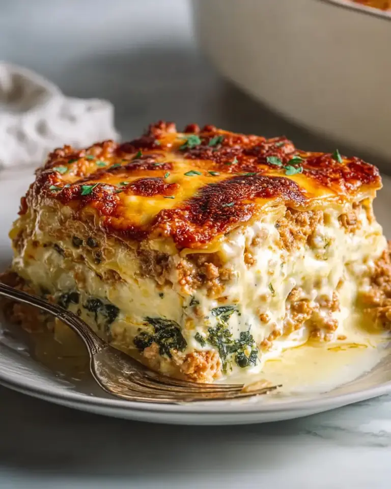A delicious plate of High Protein Ground Turkey Casserole (Easy, Cheesy, Family-Favorite)