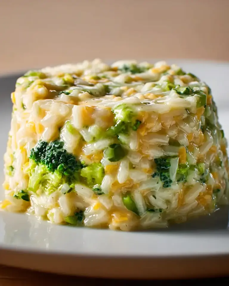 A delicious plate of High-Protein High Fiber Broccoli Cheddar Rice Cup
