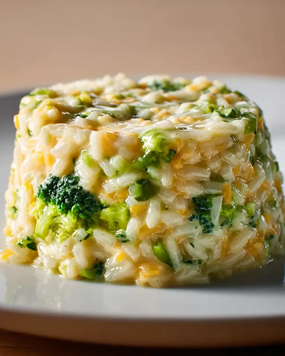 A delicious plate of High-Protein High Fiber Broccoli Cheddar Rice Cup