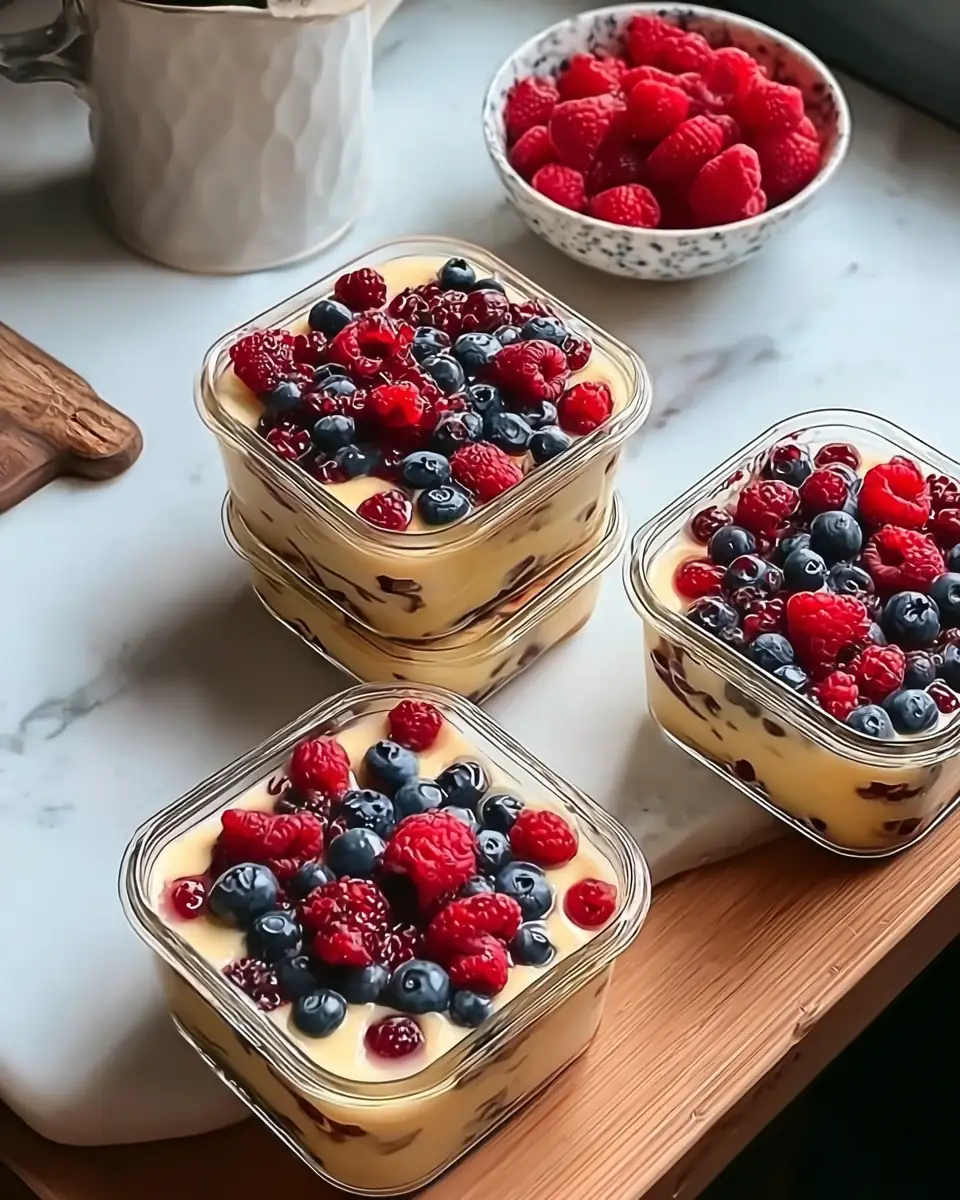 A delicious plate of High Protein Pancake Bowls for Effortless Meal Prep