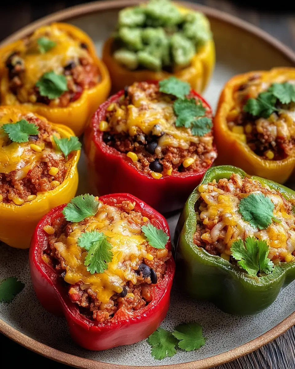 A delicious plate of High Protein Unstuffed Peppers