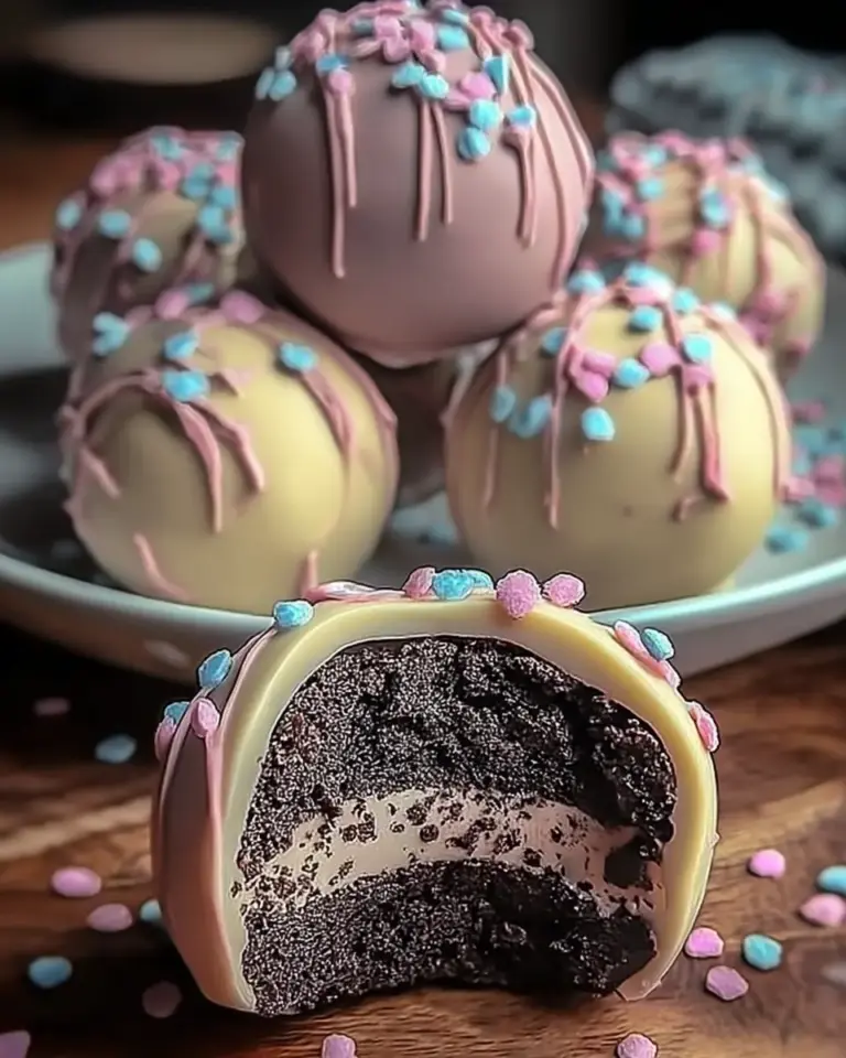 A delicious plate of Indulgent Easter Egg Oreo Balls Everyone Will Love