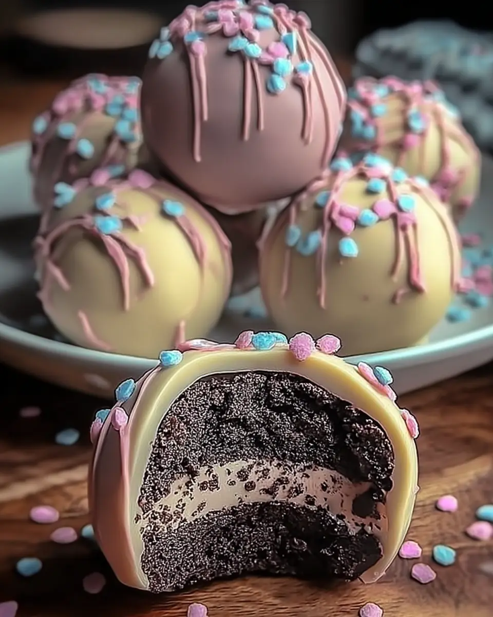 A delicious plate of Indulgent Easter Egg Oreo Balls Everyone Will Love