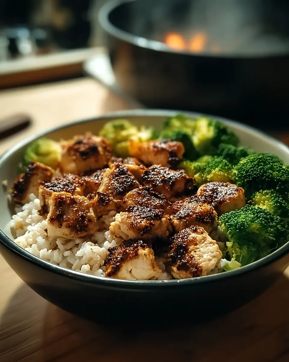 A delicious plate of Insane 3-Ingredient Chicken Bowl for a Protein-Packed Feast