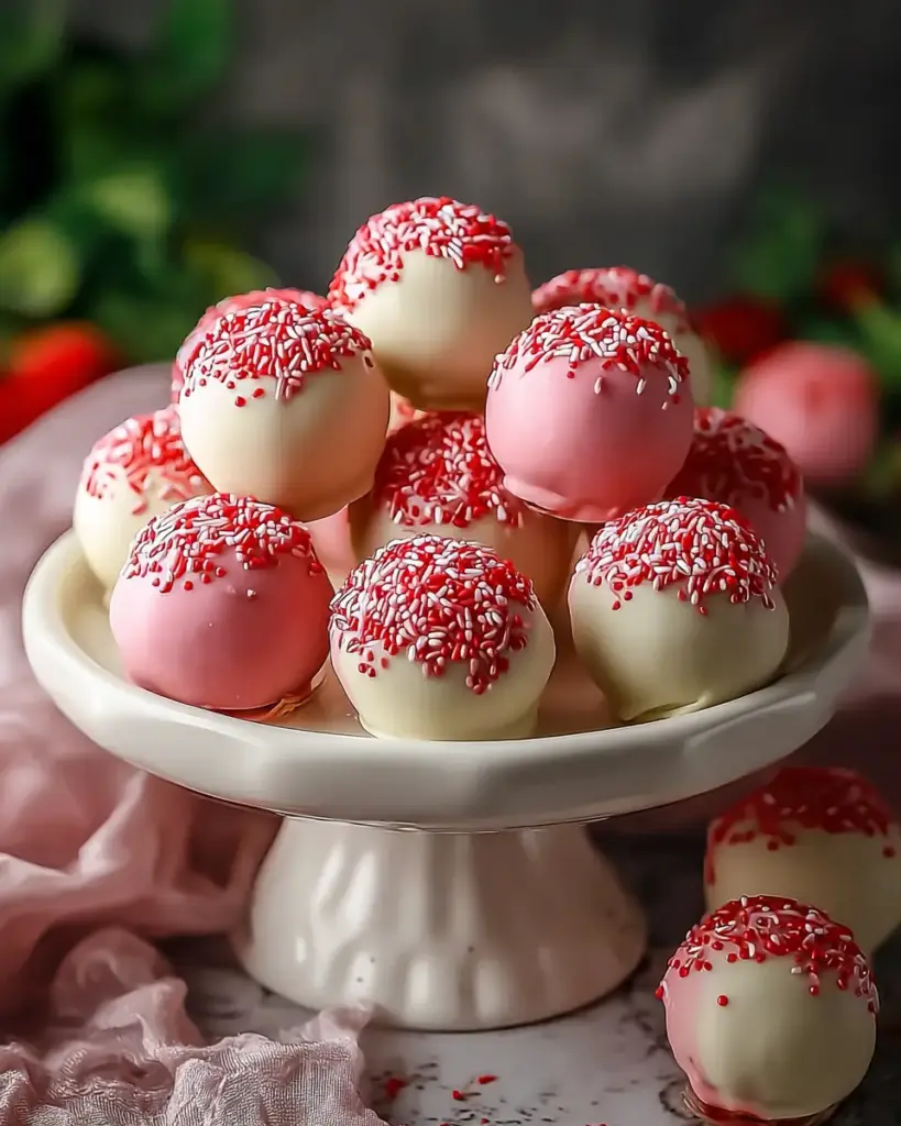 A delicious plate of Irresistible Strawberry Cake Truffles You’ll Love to Make