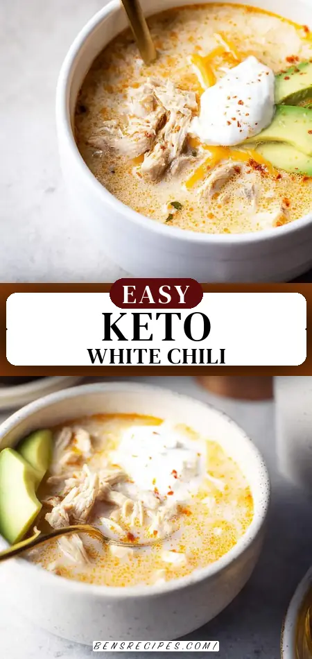 Keto White Chicken Chili