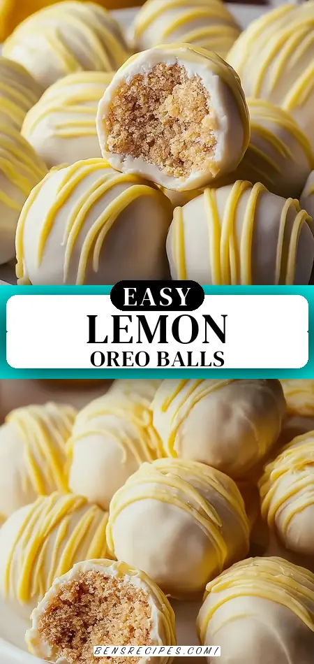 Lemon Oreo Balls Recipe