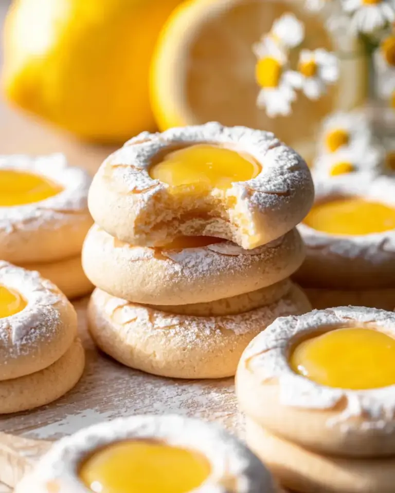 A delicious plate of Lemon Curd Cookies