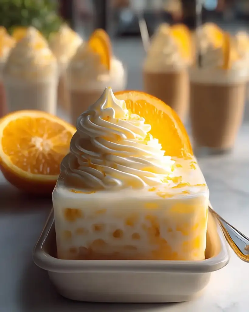 A delicious plate of Orange Whip (like Disney World)