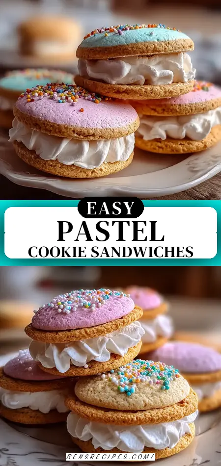 Pastel Sugar Cookie Sandwiches