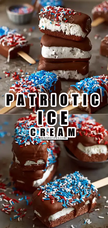 Patriotic Mini Ice Cream Sandwiches