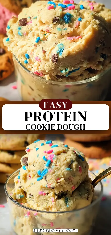 Birthday Cake Protein Cookie Dough