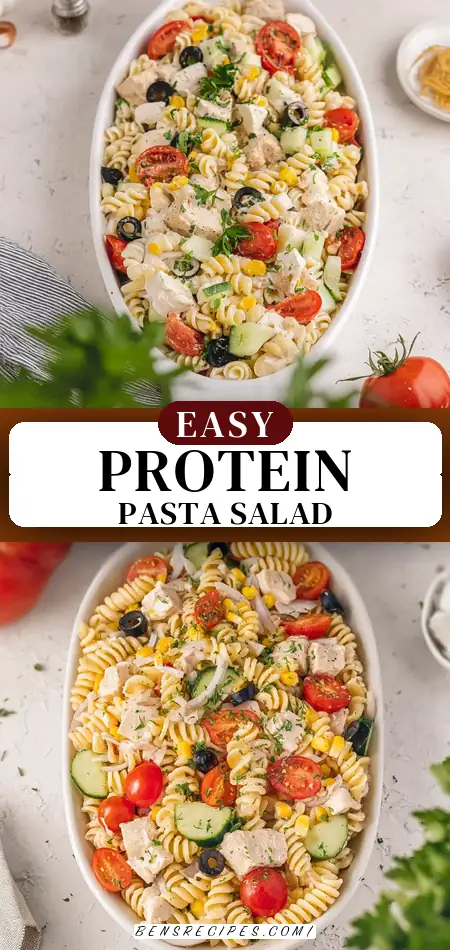 High Protein Pasta Salad