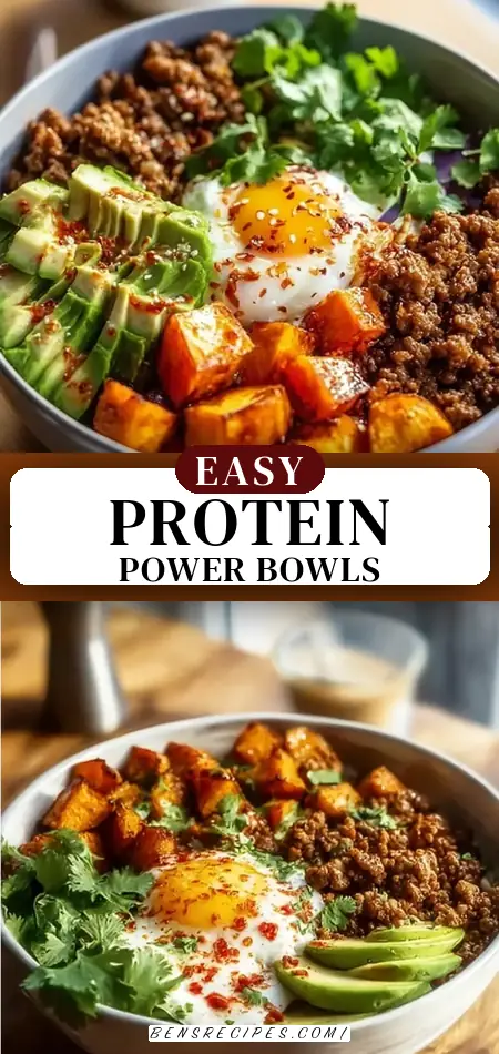 High Protein Ground Beef Power Bowls