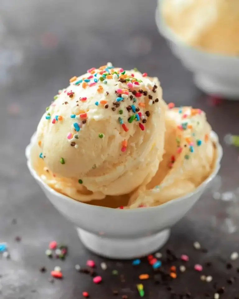 A delicious plate of Protein Ice Cream (3 Ingredients!)