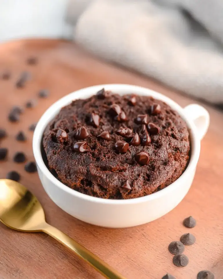 A delicious plate of Protein Mug Cake
