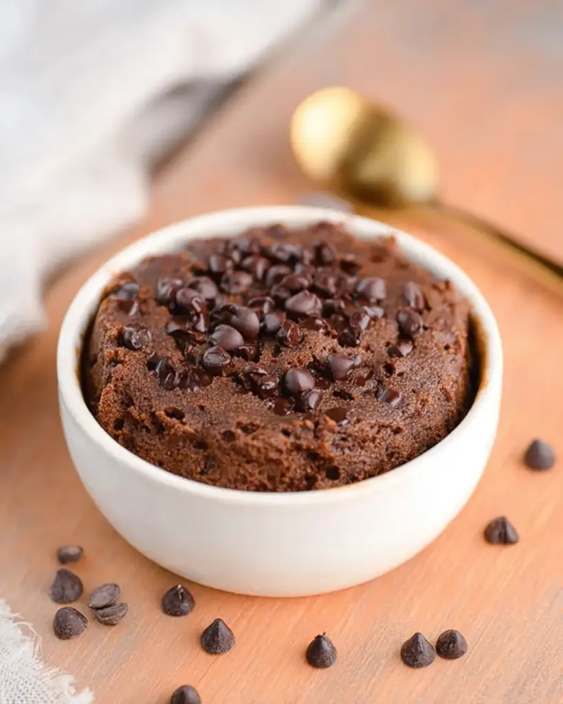 A delicious plate of Protein Mug Cake
