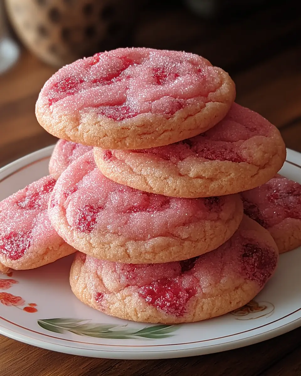 A delicious plate of Raspberry Cookies Recipe