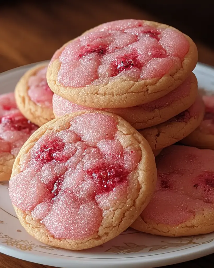 A delicious plate of Raspberry Cookies Recipe