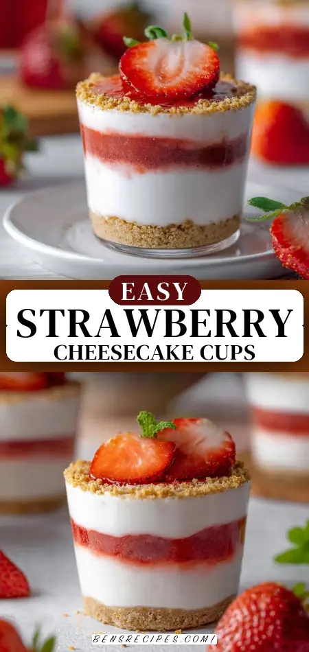 Strawberry Cheesecake Cups (High-Protein)