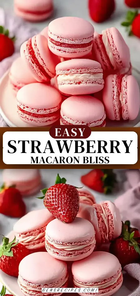 Perfect Pink Strawberry Macarons: Pure Bliss
