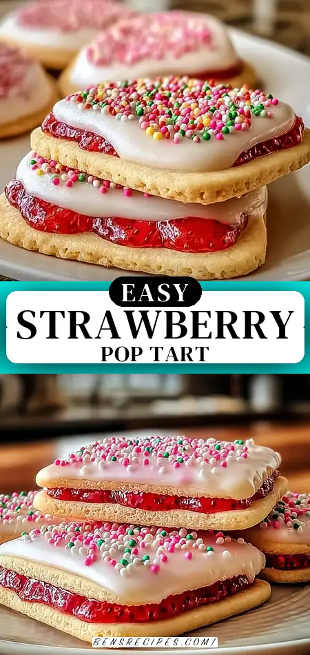 Strawberry Pop Tart Sugar Cookies – Your New Favorite Treat