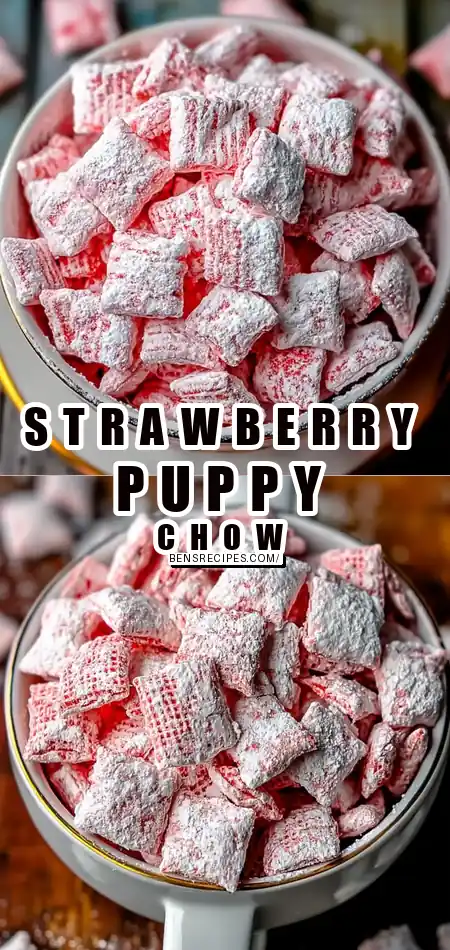 Delicious Strawberry Shortcake Puppy Chow Recipe for Sweet Treats