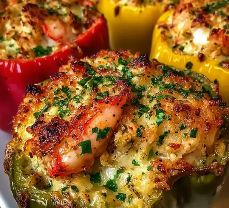 Crab and Shrimp Stuffed Peppers Recipe