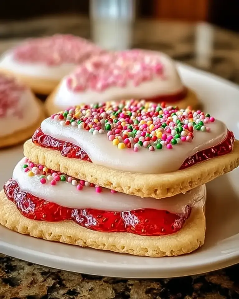 A delicious plate of Strawberry Pop Tart Sugar Cookies – Your New Favorite Treat