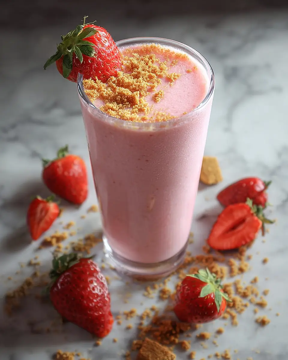 A delicious plate of Strawberry Protein Shake Recipe