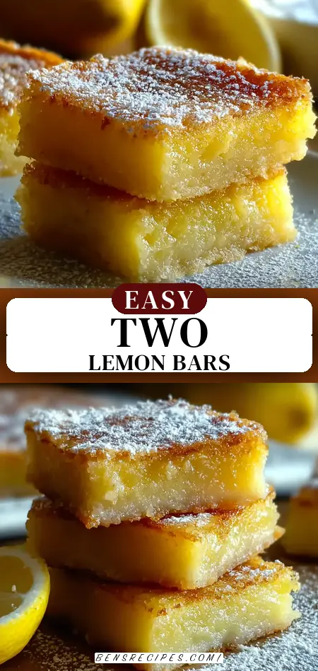 Two Ingredient Lemon Bars