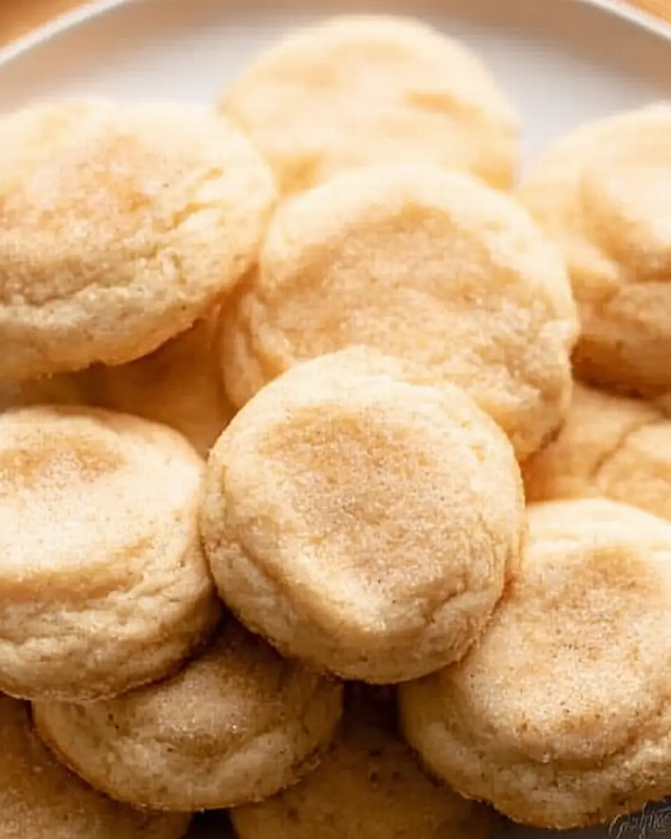 A delicious plate of 3 Ingredient Sugar Cookies Recipe