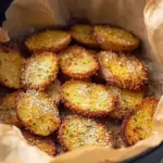 A delicious plate of 30-Minute Air Fryer Parmesan Crusted Potatoes