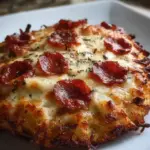 A delicious plate of 5-Minute Air Fryer Personal Pan Pizza - Crispy & Irresistible