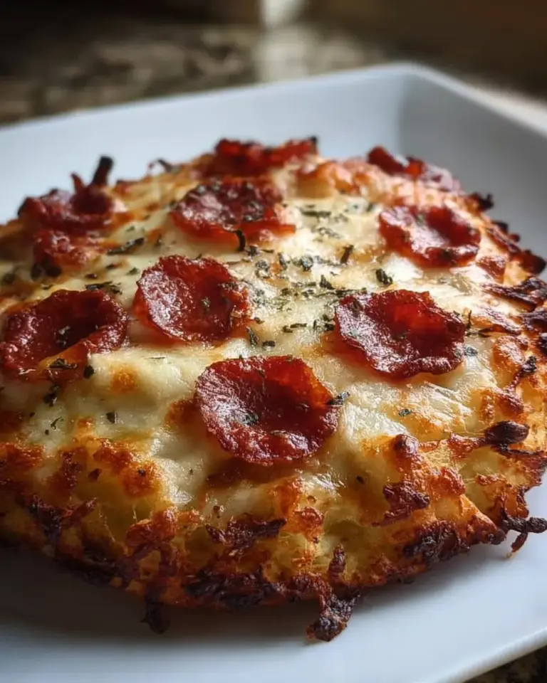 A delicious plate of 5-Minute Air Fryer Personal Pan Pizza - Crispy & Irresistible
