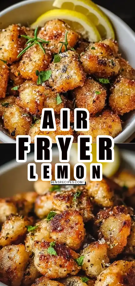 Air Fryer Lemon Chicken Bites