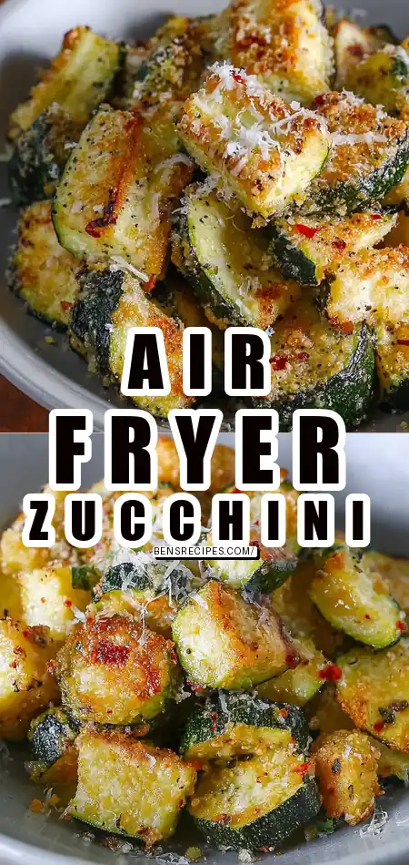 Crispy Air Fryer Zucchini Parmesan Recipe