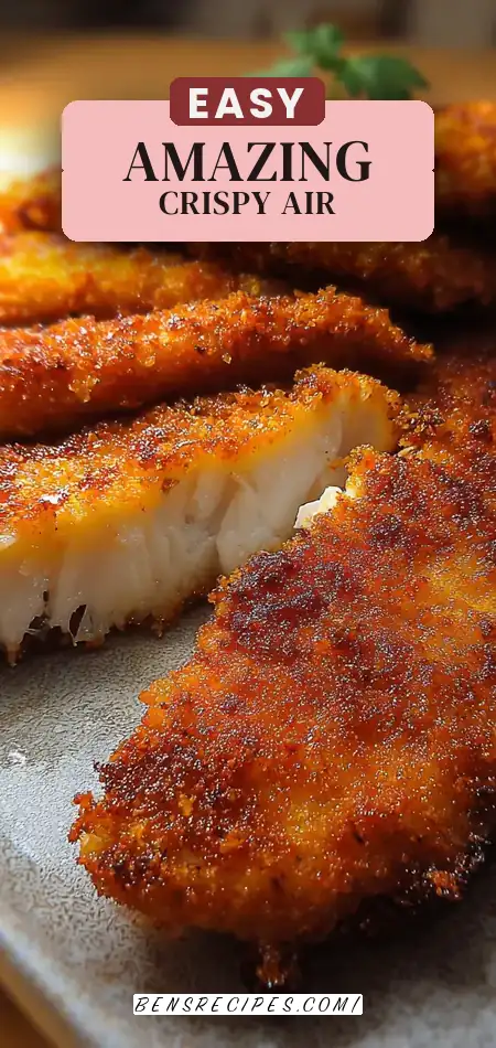 Pinterest pin (Design 2) for Amazing crispy air fryer fish in 10 minutes