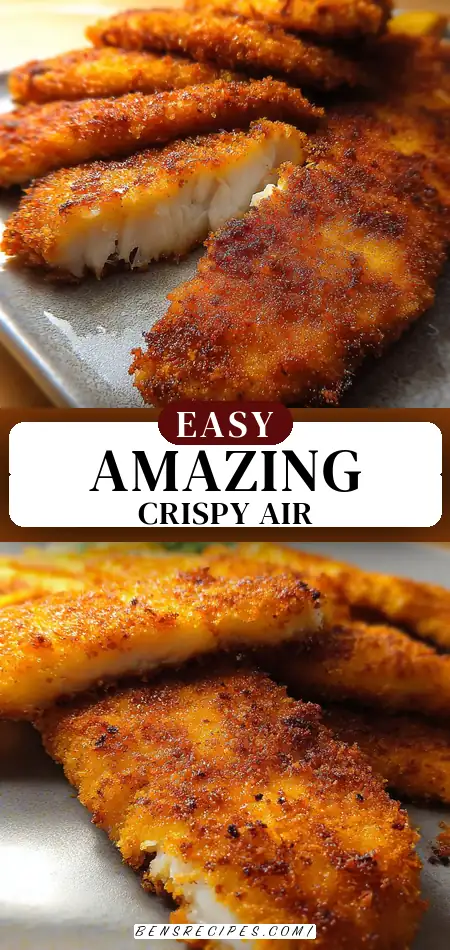 Pinterest pin (Design 3) for Amazing crispy air fryer fish in 10 minutes
