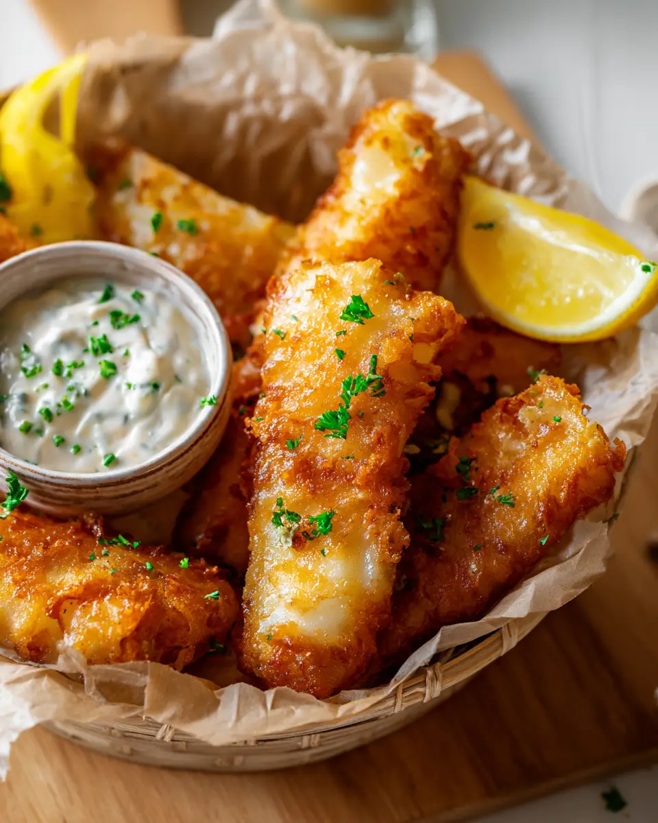 A delicious plate of Air Fryer Battered Fish
