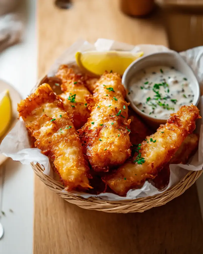 A delicious plate of Air Fryer Battered Fish