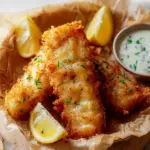 A delicious plate of Air Fryer Battered Fish