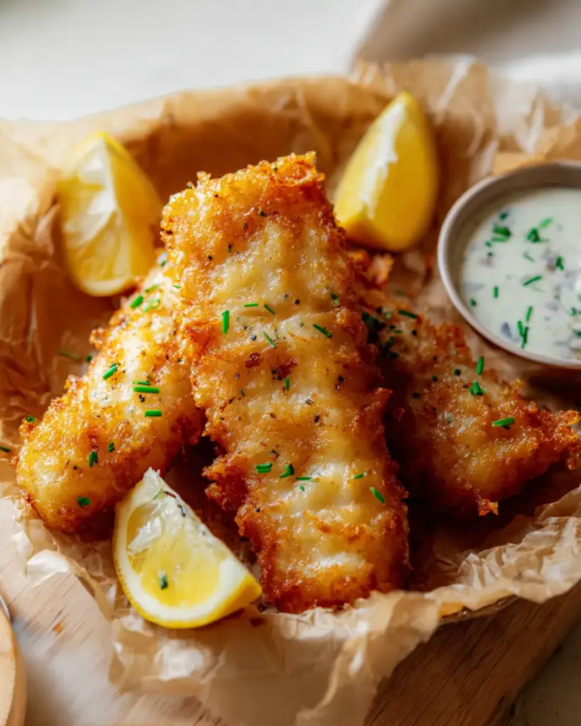 A delicious plate of Air Fryer Battered Fish