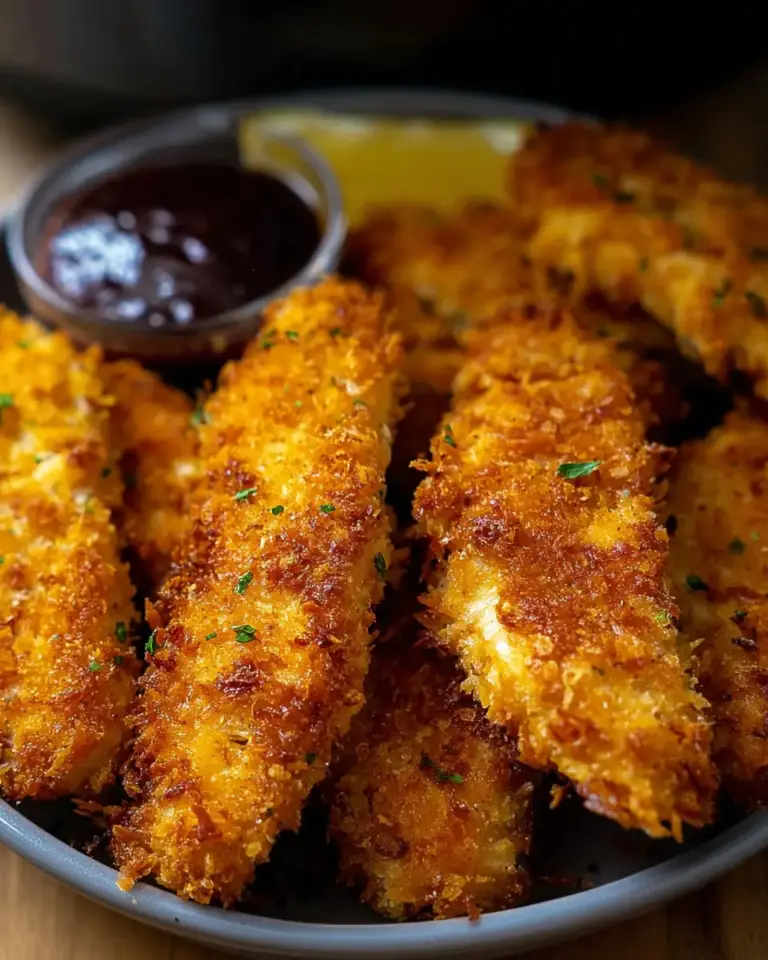 A delicious plate of Air Fryer Chicken Tenders