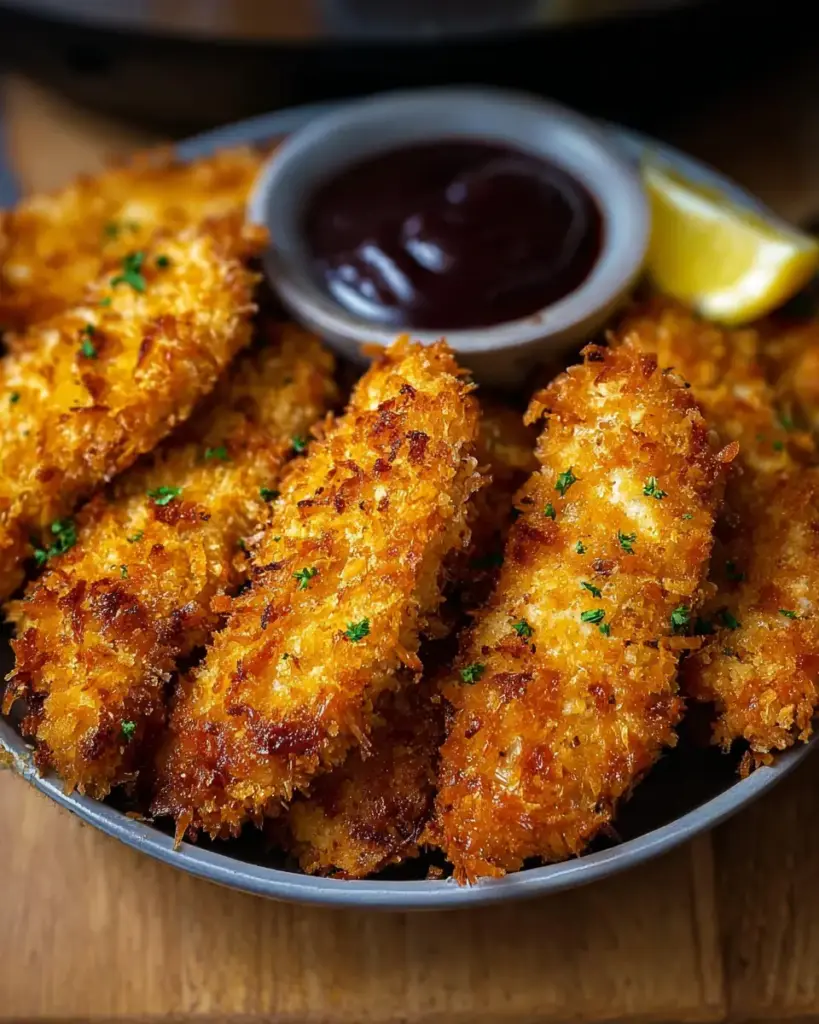 A delicious plate of Air Fryer Chicken Tenders