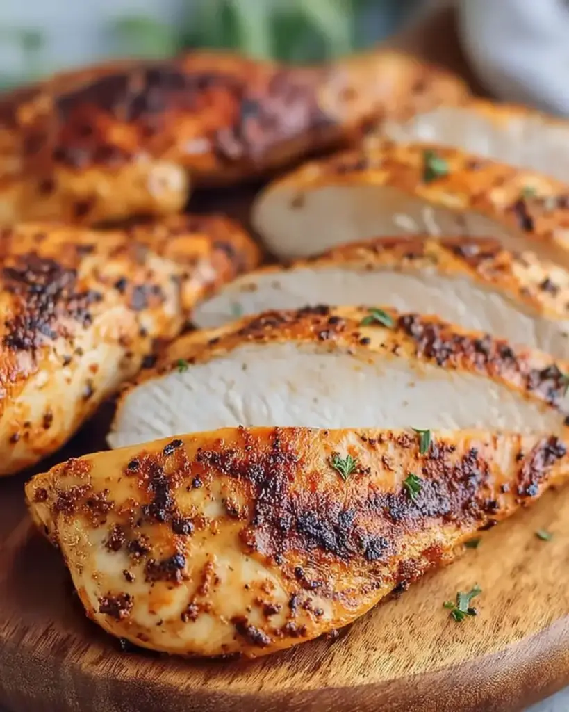 A delicious plate of Air Fryer Grilled Chicken