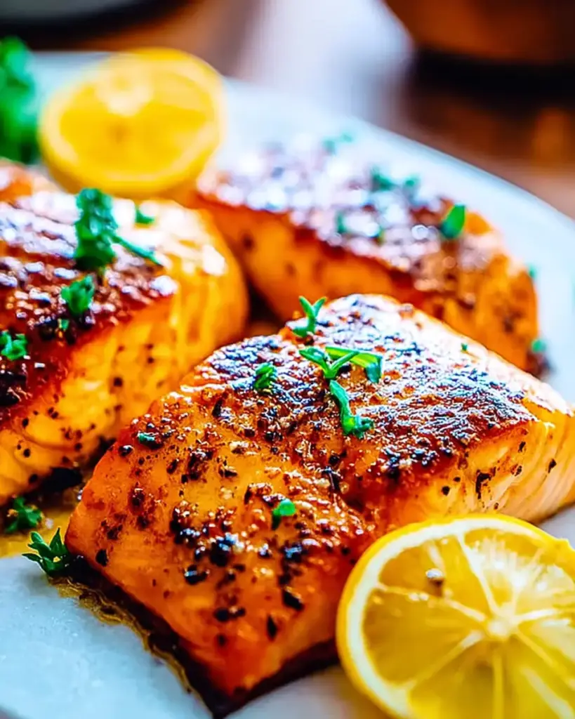 A delicious plate of Air Fryer Salmon